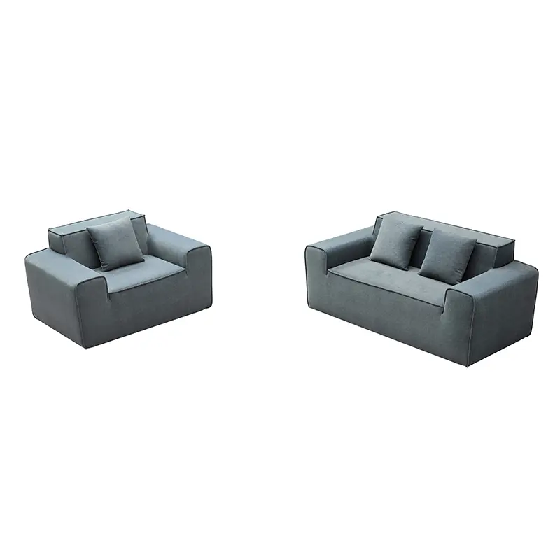 Simple two-seater compression spring sofa set (6).jpg