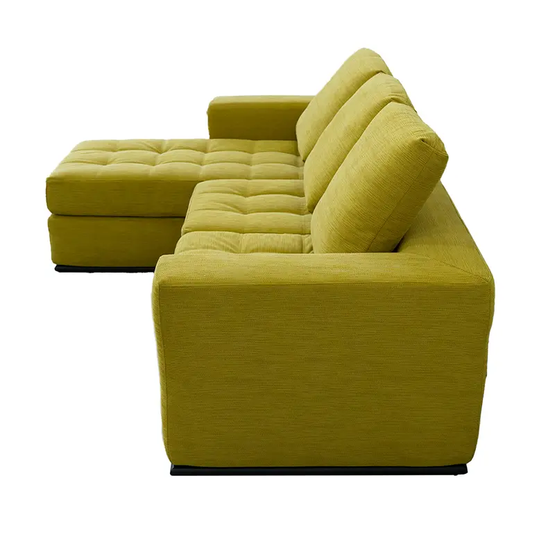 Compression sofa with metal base small size with moveable ottoman (3).jpg