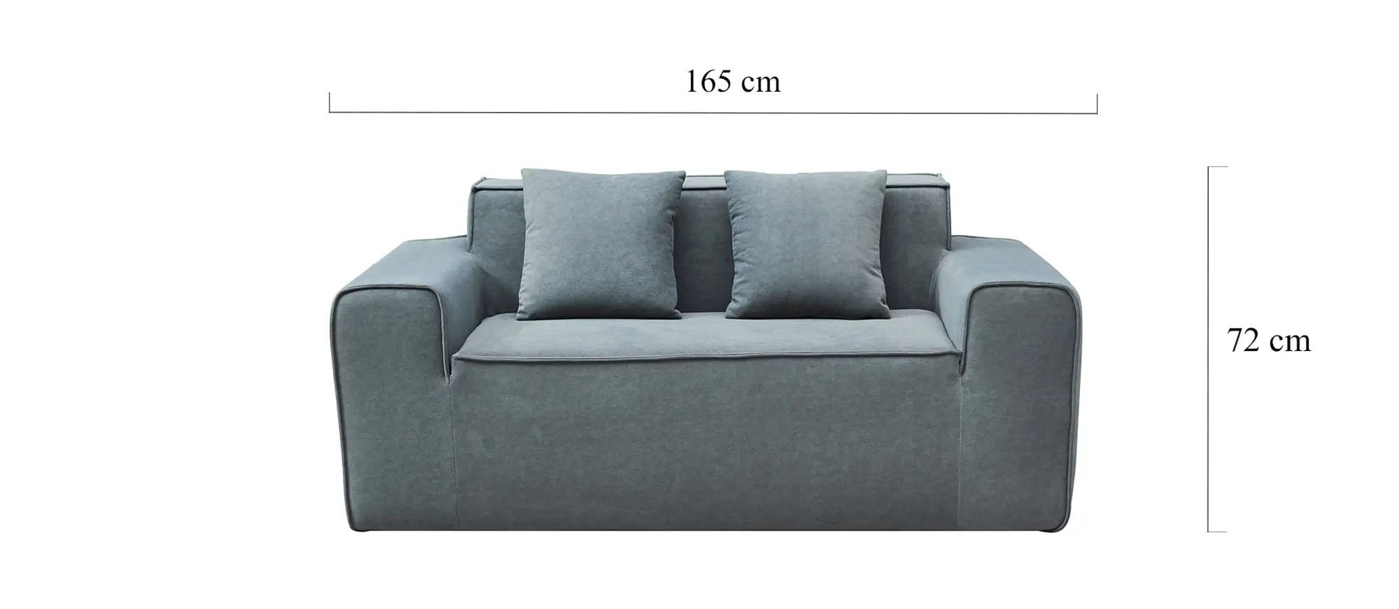 Simple two-seater compression spring sofa set (2)
