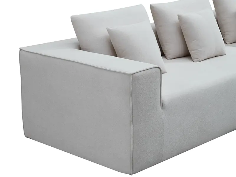 Modern Simple L-Shaped Vacuum Compression Sofa Set, Triple Seater for Living Room, Stylish & Compact