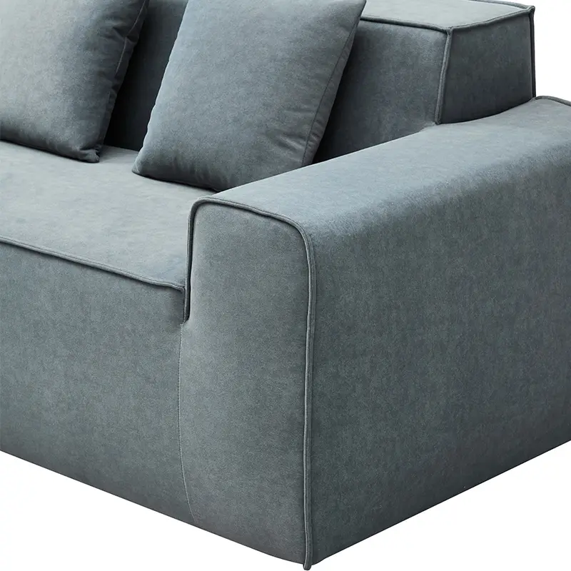 Simple two-seater compression spring sofa set (9)