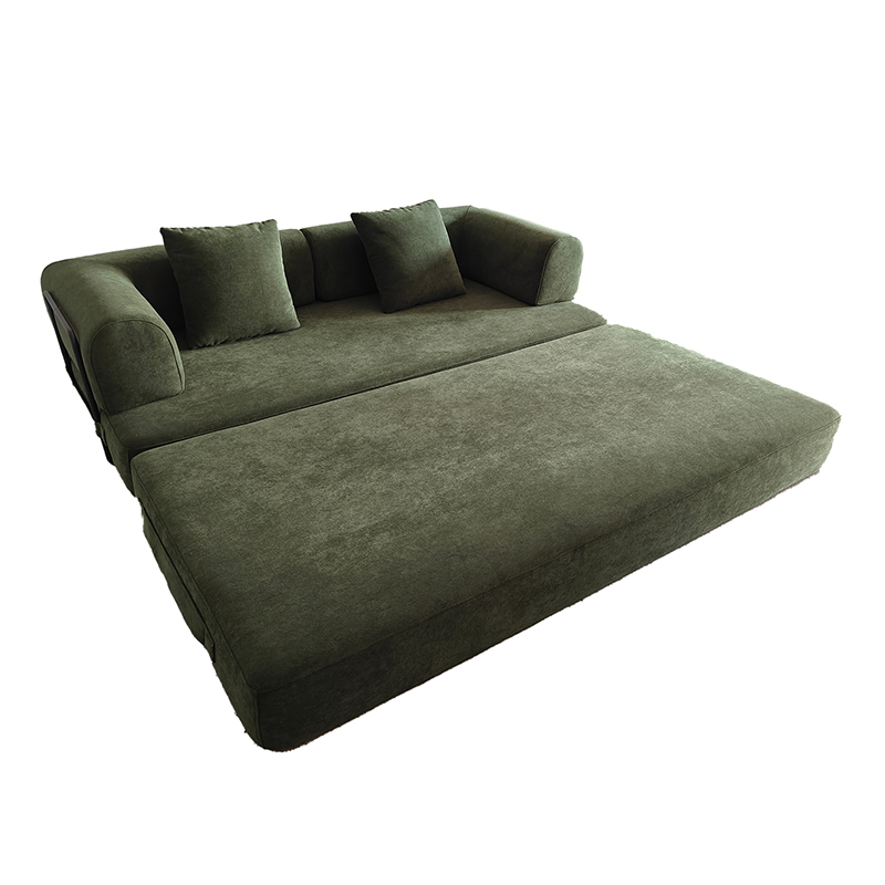 Modern compression sofa foldable sofa bed with metal stand (6).jpg