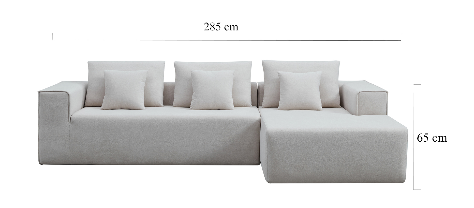 Modern Simple L-Shaped Vacuum Compression Sofa Set, Triple Seater for Living Room, Stylish & Compact