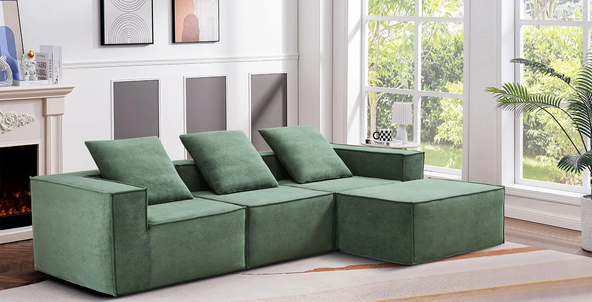 Compressed modular sofa set, modern, wholesale, vacuum packed, small, living room furniture (5)