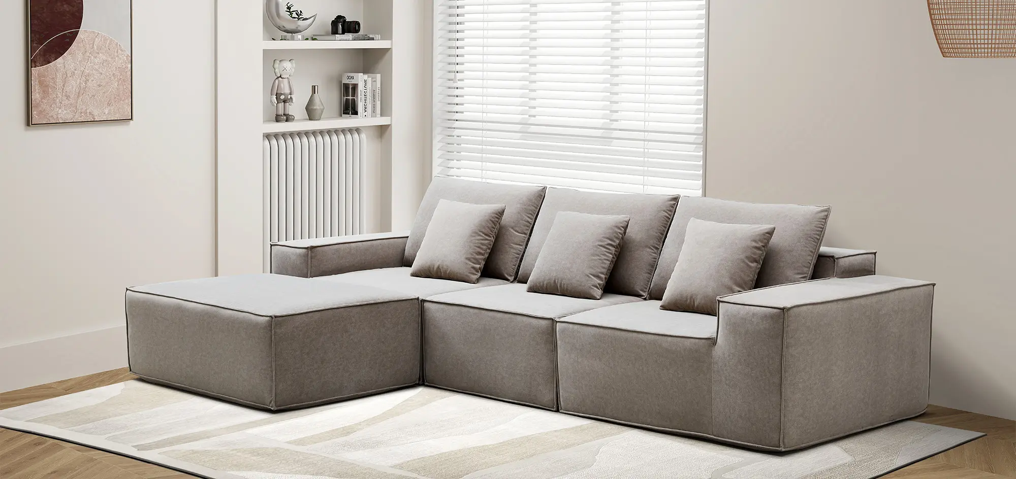 Modular Combination Compression Sofa Set Modern Furniture (6)
