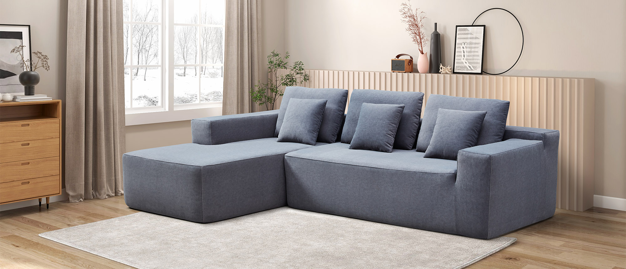 Compressed modular sofa set, modern, wholesale, vacuum packed, small, living room furniture (5)
