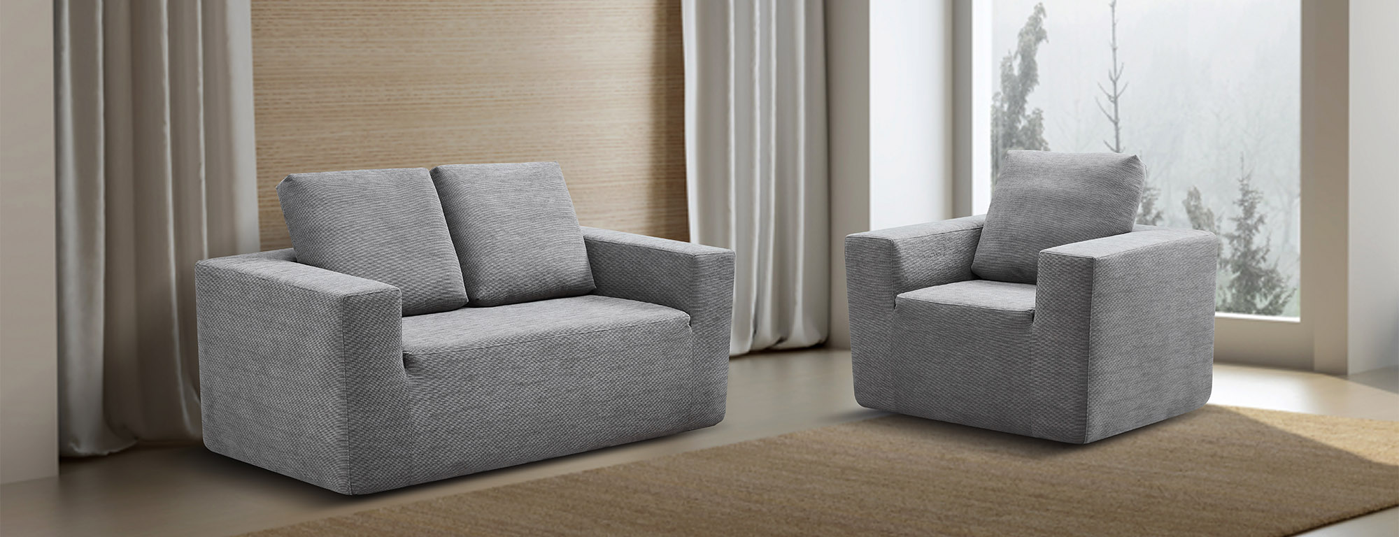 Modern Compression Furniture Set Compression Sofa Living Room Sofa (1)