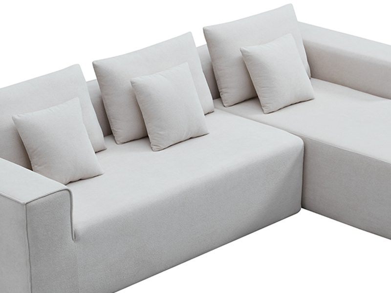 Modern Simple L-Shaped Vacuum Compression Sofa Set, Triple Seater for Living Room, Stylish & Compact
