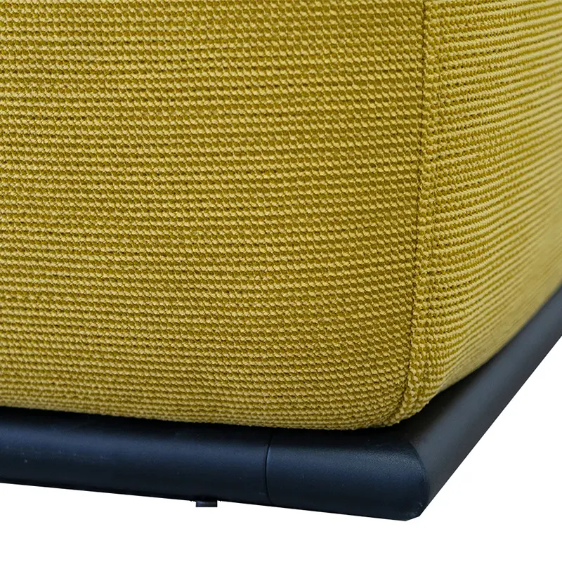 Compression sofa with metal base small size with moveable ottoman (7)